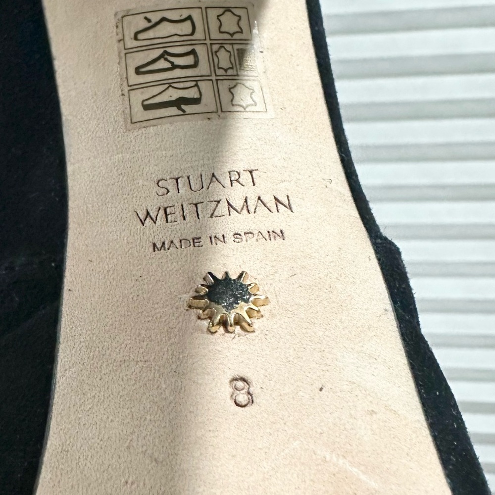 🌹STUART WEITZMAN🌹 Skyhigh Black Platform Booties Size: 8 - Picture 13 of 14